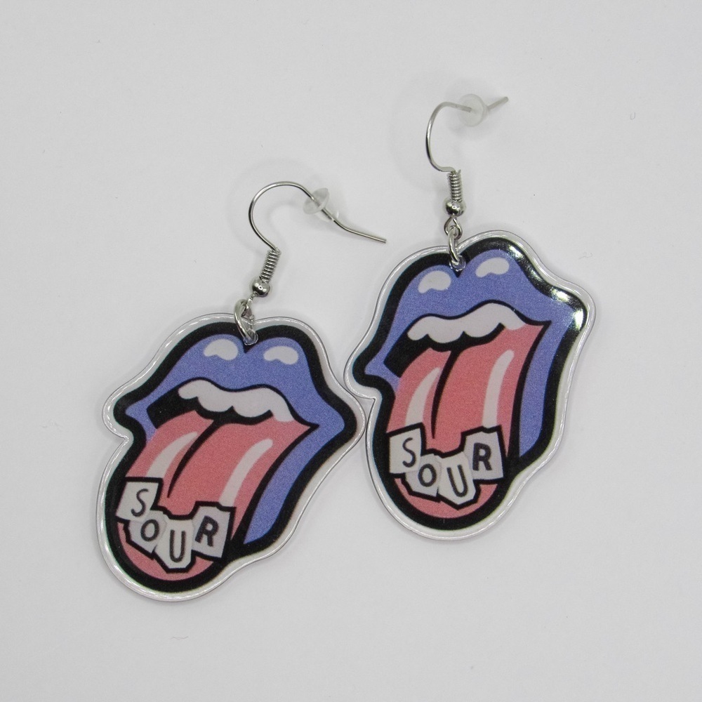 Y2K Pop Punk Album Dangle Earrings